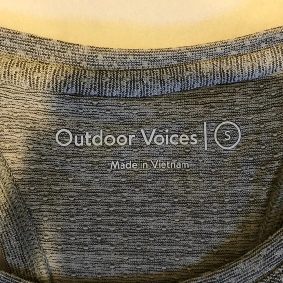 OUTDOOR VOICE X PELETON Ecomesh Heather Grey Tank Top - Picture 6 of 6
